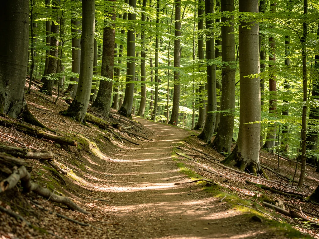 Sentier en forêt de Lorraine